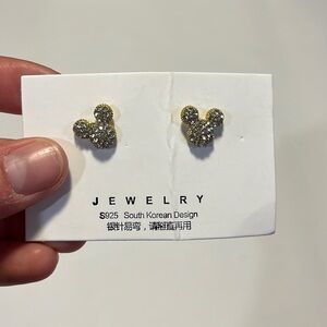 Mickey Mouse jeweled earrings. Lightweight